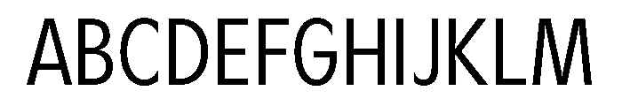 Gosh LightCondensed Font UPPERCASE