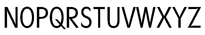 Gosh LightCondensed Font UPPERCASE