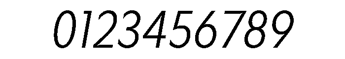 Gosh LightCondensedItalic Instance Font OTHER CHARS