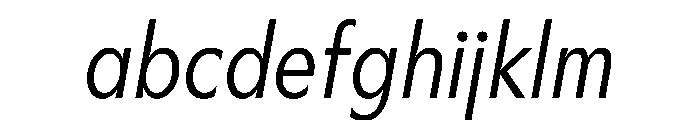 Gosh LightCondensedItalic Instance FONT