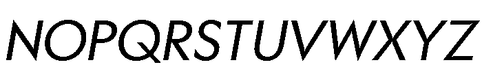 Gosh LightItalic Font UPPERCASE