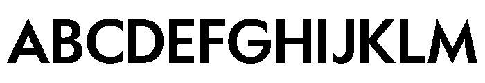 Gosh Medium Instance Font UPPERCASE