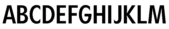 Gosh MediumCondensed Instance Font UPPERCASE