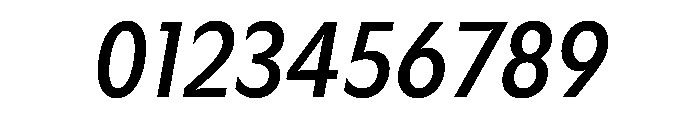 Gosh MediumCondensedItalic Instance Font OTHER CHARS
