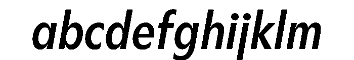 Gosh MediumCondensedItalic Instance FONT
