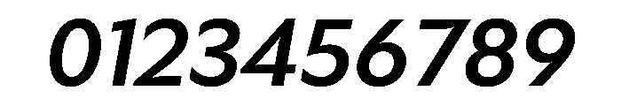 Gosh MediumItalic Instance Font OTHER CHARS