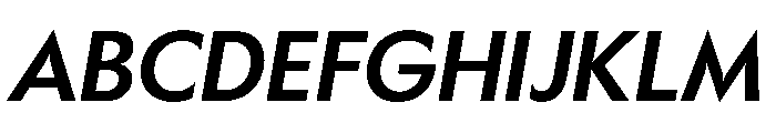 Gosh MediumItalic Instance Font UPPERCASE