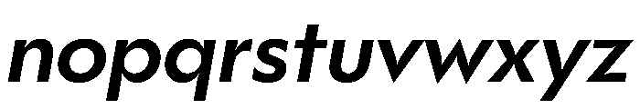 Gosh MediumItalic Instance Font LOWERCASE