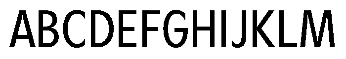 Gosh RegularCondensed Font UPPERCASE