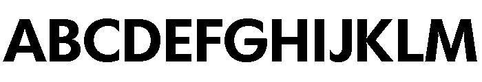 Gosh SemiBold Instance Font UPPERCASE
