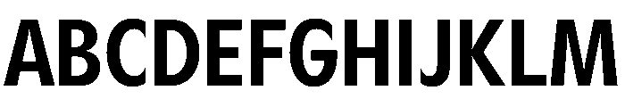 Gosh SemiBoldCondensed Instance Font UPPERCASE