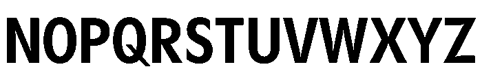 Gosh SemiBoldCondensed Instance Font UPPERCASE