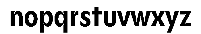 Gosh SemiBoldCondensed Instance Font LOWERCASE