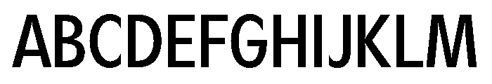 Gosh SemiBoldCondensed Font UPPERCASE