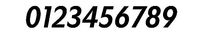 Gosh SemiBoldCondensedItalic Instance Font OTHER CHARS