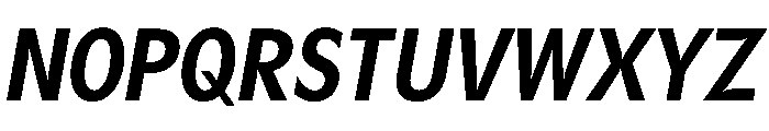 Gosh SemiBoldCondensedItalic Instance Font UPPERCASE