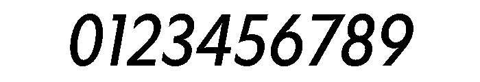 Gosh SemiBoldCondensedItalic Font OTHER CHARS