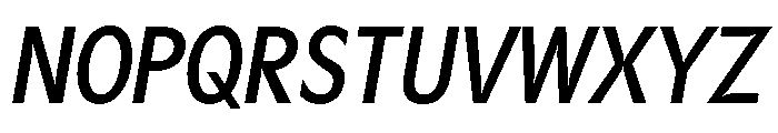 Gosh SemiBoldCondensedItalic Font UPPERCASE