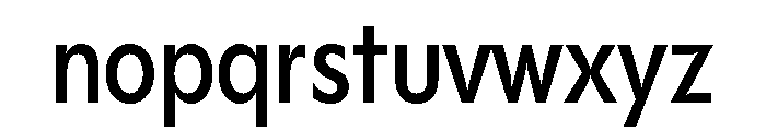 Gosh SemiBoldCondensed Font LOWERCASE