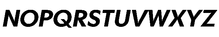Gosh SemiBoldItalic Instance Font UPPERCASE