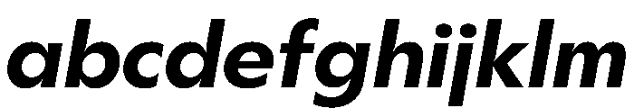 Gosh SemiBoldItalic Instance FONT