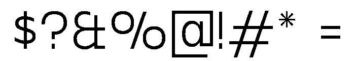 Gosha Sans Variable 2 Font OTHER CHARS