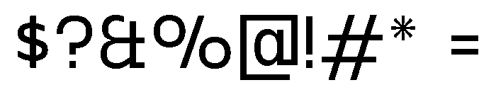 Gosha Sans Variable 3 Font OTHER CHARS