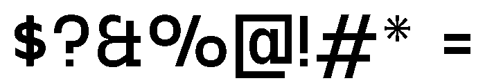Gosha Sans Variable 4 Font OTHER CHARS