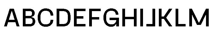 Gosha Sans Variable 4 Font UPPERCASE