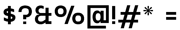 Gosha Sans Variable 5 Font OTHER CHARS