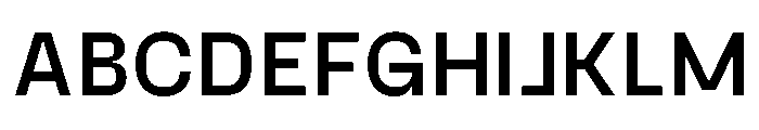 Gosha Sans Variable 5 Font UPPERCASE