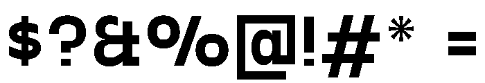 Gosha Sans Variable 6 Font OTHER CHARS