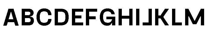 Gosha Sans Variable 6 Font UPPERCASE