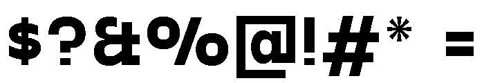 Gosha Sans Variable 7 Font OTHER CHARS