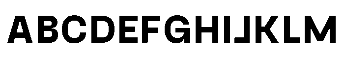 Gosha Sans Variable 7 Font UPPERCASE