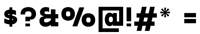 Gosha Sans Variable 8 Font OTHER CHARS