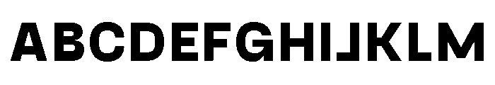 Gosha Sans Variable 8 Font UPPERCASE