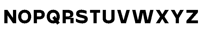 Gosha Sans Variable 8 Font UPPERCASE