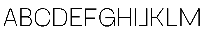 Gosha Sans Variable Font UPPERCASE