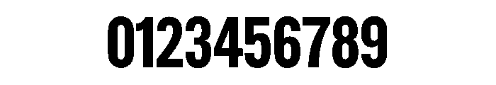 Gothic CondensedMediumDeluxeVariants Font OTHER CHARS