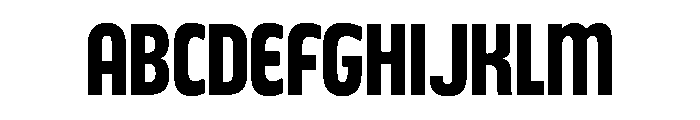 Gothic CondensedMediumDeluxeVariants Font UPPERCASE