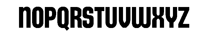 Gothic CondensedMediumDeluxeVariants Font UPPERCASE