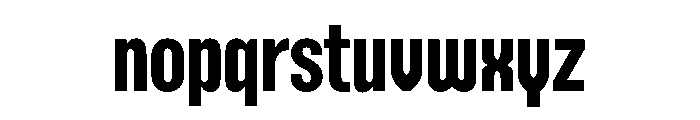 Gothic CondensedMediumDeluxeVariants Font LOWERCASE