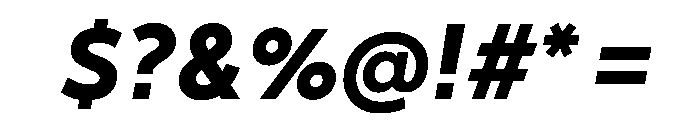 Gottak BoldItalic Font OTHER CHARS