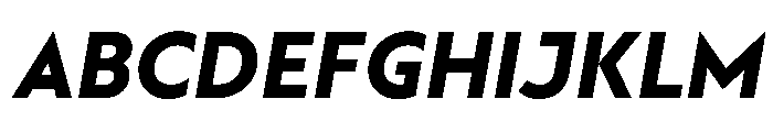 Gottak BoldItalic Font UPPERCASE