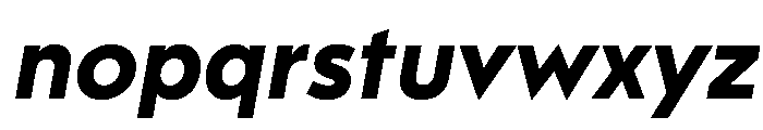 Gottak BoldItalic Font LOWERCASE