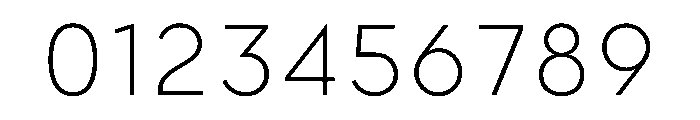 Gottak ExtraLight Font OTHER CHARS
