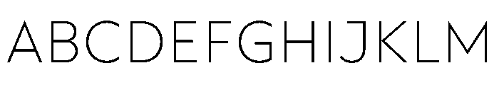 Gottak ExtraLight Font UPPERCASE