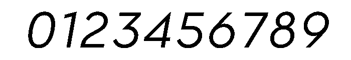Gottak LightItalic Font OTHER CHARS