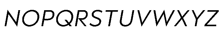 Gottak LightItalic Font UPPERCASE